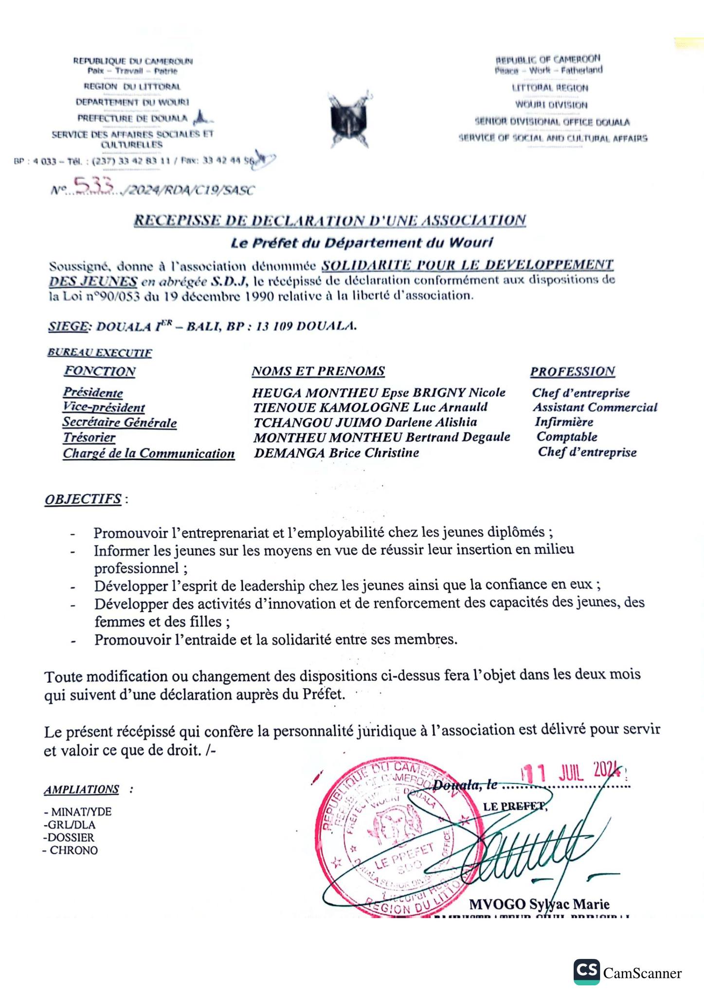 Solidarité pour le Développement des Jeunes